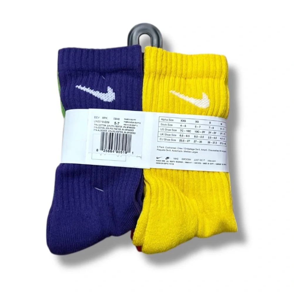 Kids Nike Dri-FIT Performance Plus Cotton Cushioned Socks 12 Pairs Multicolor